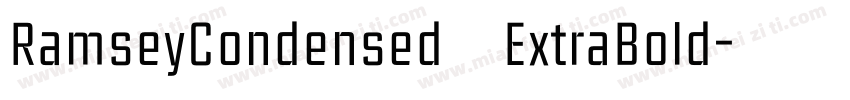 RamseyCondensed ExtraBold字体转换